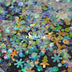 Iridescent Winter Chunky Glitter - White Glitter Iridescent Winter Chunky Glitter - White Glitter