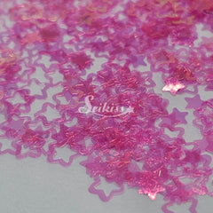 Raspberry Kawaii Stars Shape Glitter - Red Glitter Raspberry Kawaii Stars Shape Glitter - Red Glitter
