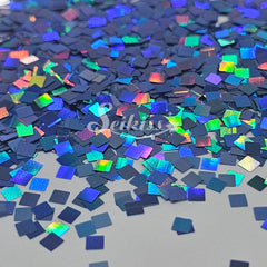 Blue Holo Squares Shape Glitter - Blue Glitter Blue Holo Squares Shape Glitter - Blue Glitter