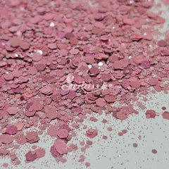 French Rose Metallic Chunky Glitter - Pink Glitter French Rose Metallic Chunky Glitter - Pink Glitter