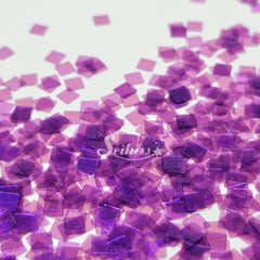 Purple Squares Shape Glitter - Purple Glitter Purple Squares Shape Glitter - Purple Glitter