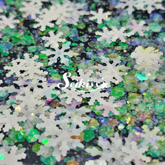 White Christmas Chunky Glitter - White Glitter White Christmas Chunky Glitter - White Glitter