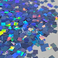 Blue Holo Squares Shape Glitter - Blue Glitter Blue Holo Squares Shape Glitter - Blue Glitter