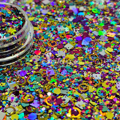 Arcade Glitter Mix - Multicolor Shape Glitter Arcade Glitter Mix - Multicolor Shape Glitter