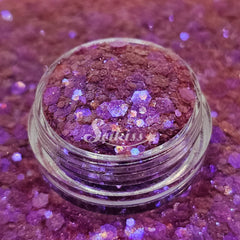 Mauve Iridescent Chunky Glitter - Purple Glitter Mauve Iridescent Chunky Glitter - Purple Glitter