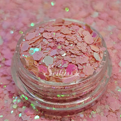 Blush Metallic Chunky Glitter - Pink Glitter Blush Metallic Chunky Glitter - Pink Glitter