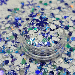 Winter in Blue Holographic Chunky Glitter - Blue Glitter Winter in Blue Holographic Chunky Glitter - Blue Glitter