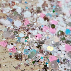 Princess Glow Chunky Glitter - White Glitter Princess Glow Chunky Glitter - White Glitter