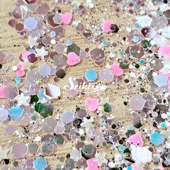 Princess Glow Chunky Glitter - White Glitter Princess Glow Chunky Glitter - White Glitter
