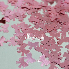 Pink Bows Shape Glitter - Pink Glitter Pink Bows Shape Glitter - Pink Glitter