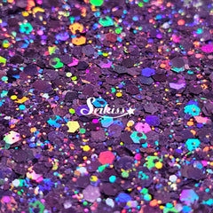 Amethyst Galaxy Holographic Chunky Glitter - Purple Glitter Amethyst Galaxy Holographic Chunky Glitter - Purple Glitter
