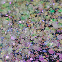 Moonlight Pink Chunky Glitter - White Glitter Moonlight Pink Chunky Glitter - White Glitter