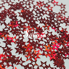 Red Retro Stars Shape Glitter - Red Glitter Red Retro Stars Shape Glitter - Red Glitter