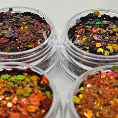Autumn Glitter Bundle (Set of 4) - Orange and Brown Glitter Autumn Glitter Bundle (Set of 4) - Orange and Brown Glitter