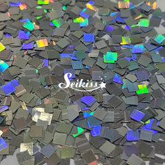 Silver Holo Squares Shape Glitter - Silver Glitter Silver Holo Squares Shape Glitter - Silver Glitter