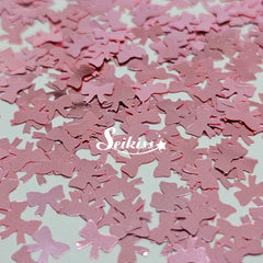 Pink Bows Shape Glitter - Pink Glitter Pink Bows Shape Glitter - Pink Glitter