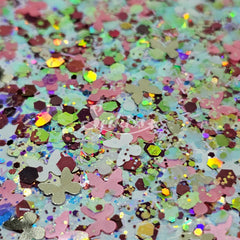 Mariposa Glitter Mix - Butterfly Shape Glitter Mariposa Glitter Mix - Butterfly Shape Glitter