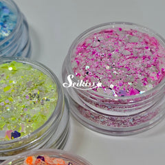 Iridescent Diamond Glitter Bundle (Set of 5) - Multicolor Glitter Iridescent Diamond Glitter Bundle (Set of 5) - Multicolor Glitter