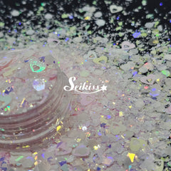 Sweetheart - White Iridescent Glitter Sweetheart - White Iridescent Glitter