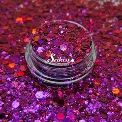 Razzleberry Chameleon Chunky Glitter - Red Glitter / Purple Glitter Razzleberry Chameleon Chunky Glitter - Red Glitter / Purple Glitter