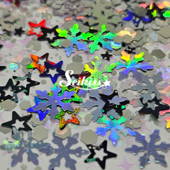 Silver Winter Chunky Glitter - Silver Glitter Silver Winter Chunky Glitter - Silver Glitter