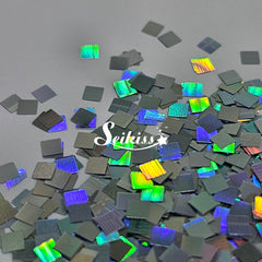 Silver Holo Squares Shape Glitter - Silver Glitter Silver Holo Squares Shape Glitter - Silver Glitter