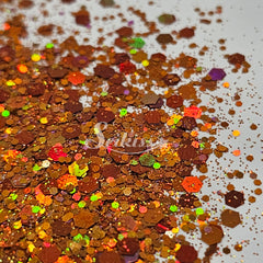 Fancy Ginger Holographic Chunky Glitter - Orange Glitter Fancy Ginger Holographic Chunky Glitter - Orange Glitter