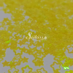 Yellow Kawaii Stars Shape Glitter -  Yellow Glitter Yellow Kawaii Stars Shape Glitter -  Yellow Glitter
