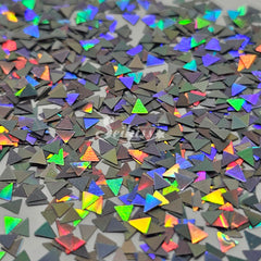 Silver Holo Triangles Shape Glitter - Silver Glitter Silver Holo Triangles Shape Glitter - Silver Glitter