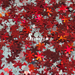 Red Holiday Chunky Glitter - Red Glitter Red Holiday Chunky Glitter - Red Glitter
