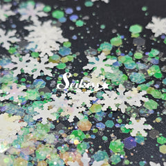 White Christmas Chunky Glitter - White Glitter White Christmas Chunky Glitter - White Glitter