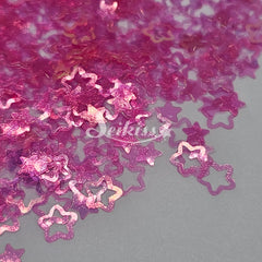 Raspberry Kawaii Stars Shape Glitter - Red Glitter Raspberry Kawaii Stars Shape Glitter - Red Glitter