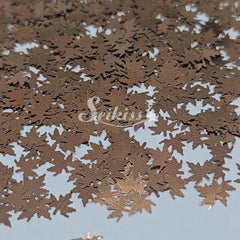 Mocha Autumn Leaf Shape Glitter - Brown Glitter Mocha Autumn Leaf Shape Glitter - Brown Glitter