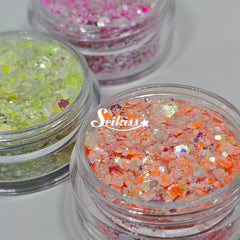 Iridescent Diamond Glitter Bundle (Set of 5) - Multicolor Glitter Iridescent Diamond Glitter Bundle (Set of 5) - Multicolor Glitter