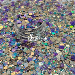 Royal Coast Chunky Glitter Mix- Gold and Purple Glitter Royal Coast Chunky Glitter Mix- Gold and Purple Glitter