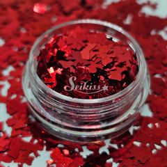 Red Bows Shape Glitter - Red Glitter Red Bows Shape Glitter - Red Glitter