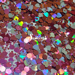 Valentina - Red Glitter with Hearts Valentina - Red Glitter with Hearts