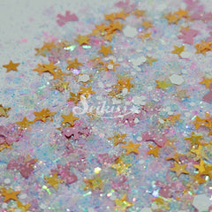 Ballerina Glitter Mix - Star and bow Shape Glitter Ballerina Glitter Mix - Star and bow Shape Glitter