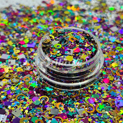 Arcade Glitter Mix - Multicolor Shape Glitter Arcade Glitter Mix - Multicolor Shape Glitter