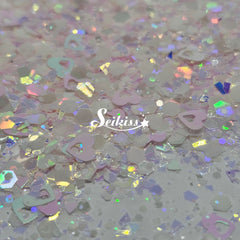 Sweetheart - White Iridescent Glitter Sweetheart - White Iridescent Glitter