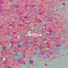 Kiss Pink Iridescent Chunky Glitter - Pink Glitter Kiss Pink Iridescent Chunky Glitter - Pink Glitter