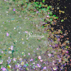 Moonlight Pink Chunky Glitter - White Glitter Moonlight Pink Chunky Glitter - White Glitter