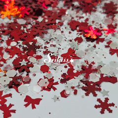 Red Holiday Chunky Glitter - Red Glitter Red Holiday Chunky Glitter - Red Glitter