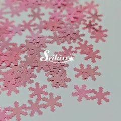 Pink Snowflakes Shape Glitter - Pink Glitter Pink Snowflakes Shape Glitter - Pink Glitter