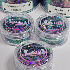 Fantasy Chameleon Chunky Glitter - Purple Glitter / Green Glitter Fantasy Chameleon Chunky Glitter - Purple Glitter / Green Glitter