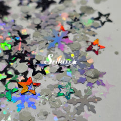 Silver Winter Chunky Glitter - Silver Glitter Silver Winter Chunky Glitter - Silver Glitter