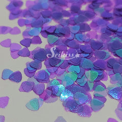 Purple Seashells Shape Glitter - Purple Glitter Purple Seashells Shape Glitter - Purple Glitter