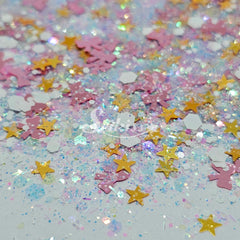 Ballerina Glitter Mix - Star and bow Shape Glitter Ballerina Glitter Mix - Star and bow Shape Glitter