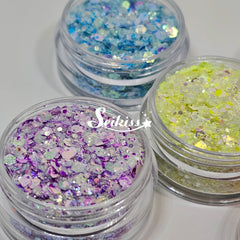 Iridescent Diamond Glitter Bundle (Set of 5) - Multicolor Glitter Iridescent Diamond Glitter Bundle (Set of 5) - Multicolor Glitter