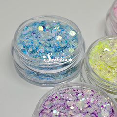 Iridescent Diamond Glitter Bundle (Set of 5) - Multicolor Glitter Iridescent Diamond Glitter Bundle (Set of 5) - Multicolor Glitter